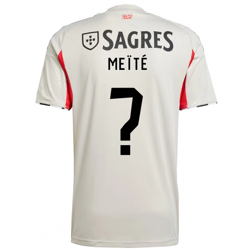Danxen Kinderen Soualiho Meïté #0 Gebroken Wit Rood Uitshirt Uittenue 2025/26 T-Shirt