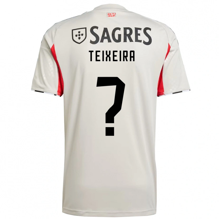 Danxen Kinderen Ricardo Teixeira #0 Gebroken Wit Rood Uitshirt Uittenue 2025/26 T-Shirt