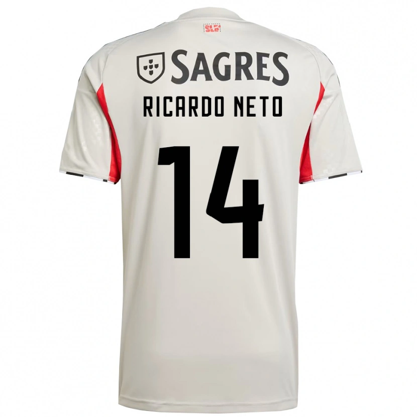 Danxen Kinderen Ricardo Neto #14 Gebroken Wit Rood Uitshirt Uittenue 2025/26 T-Shirt