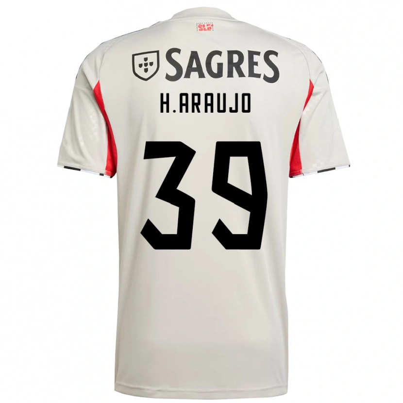 Danxen Kinderen Henrique Araújo #39 Gebroken Wit Rood Uitshirt Uittenue 2025/26 T-Shirt