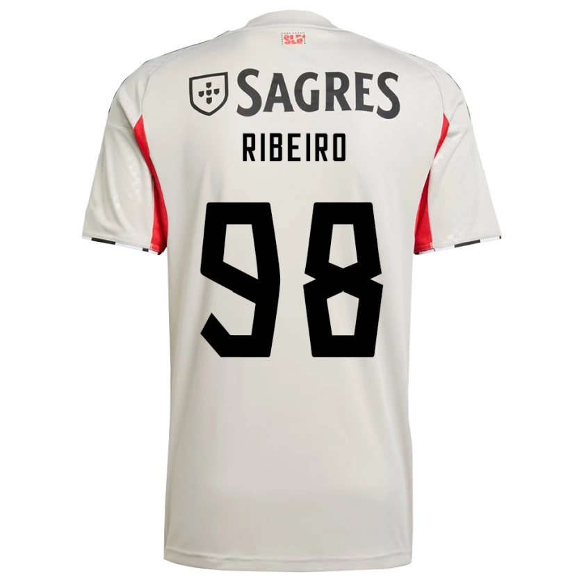 Danxen Kinderen Ricardo Ribeiro #98 Gebroken Wit Rood Uitshirt Uittenue 2025/26 T-Shirt