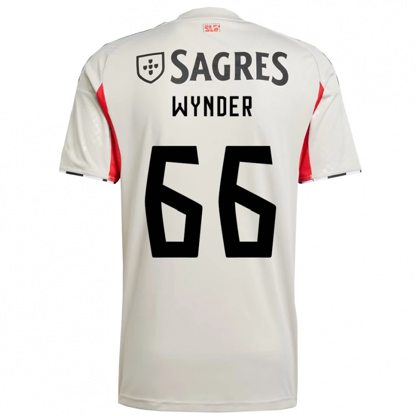 Danxen Kinderen Joshua Wynder #66 Gebroken Wit Rood Uitshirt Uittenue 2025/26 T-Shirt