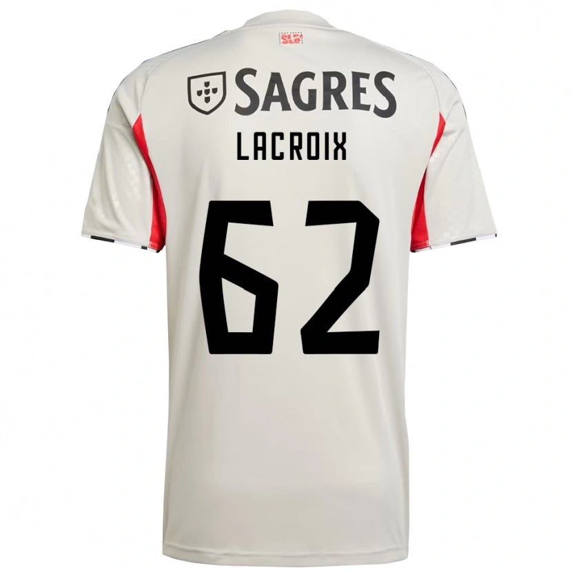 Danxen Kinderen Lenny Lacroix #62 Gebroken Wit Rood Uitshirt Uittenue 2025/26 T-Shirt