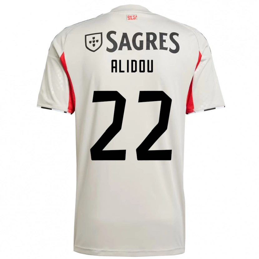 Danxen Kinderen Marie-Yasmine Alidou #22 Gebroken Wit Rood Uitshirt Uittenue 2025/26 T-Shirt