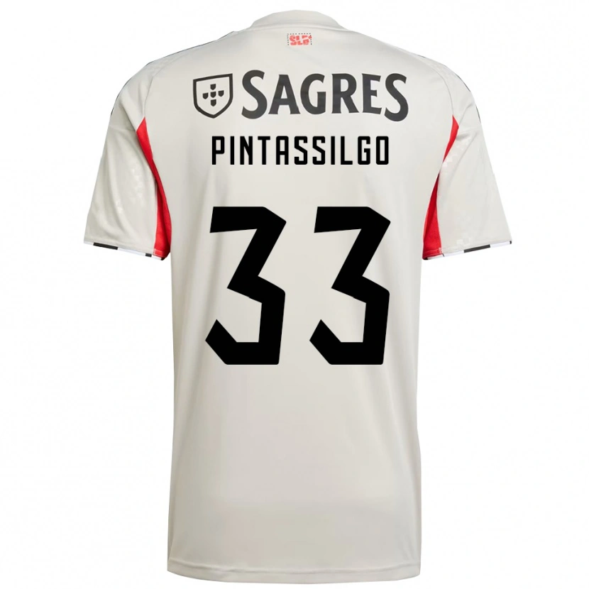 Danxen Kinderen Lara Pintassilgo #33 Gebroken Wit Rood Uitshirt Uittenue 2025/26 T-Shirt
