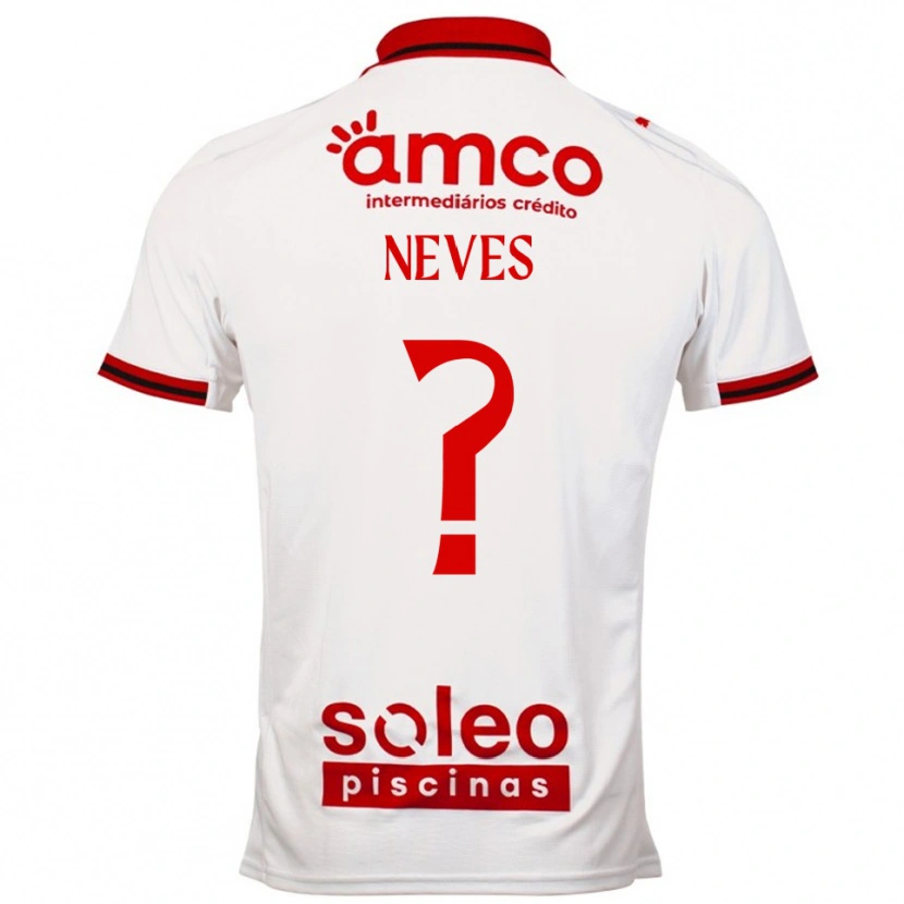 Danxen Kinderen Bernardo Neves #0 Wit Rood Uitshirt Uittenue 2025/26 T-Shirt