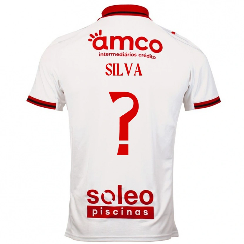 Danxen Kinderen Santiago Silva #0 Wit Rood Uitshirt Uittenue 2025/26 T-Shirt
