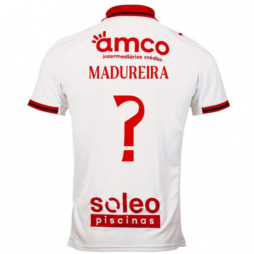 Danxen Kinderen João Madureira #0 Wit Rood Uitshirt Uittenue 2025/26 T-Shirt