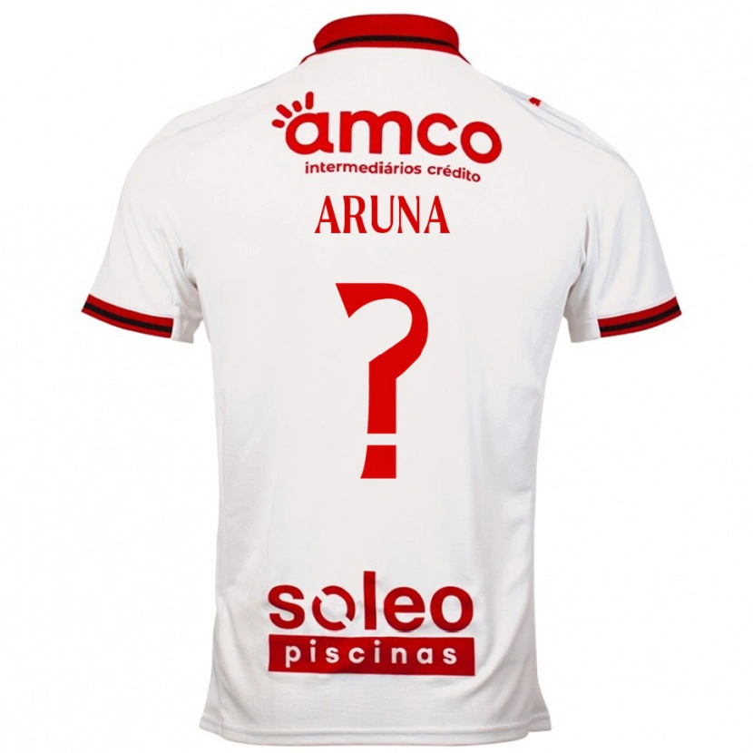 Danxen Kinderen Ali Aruna #0 Wit Rood Uitshirt Uittenue 2025/26 T-Shirt