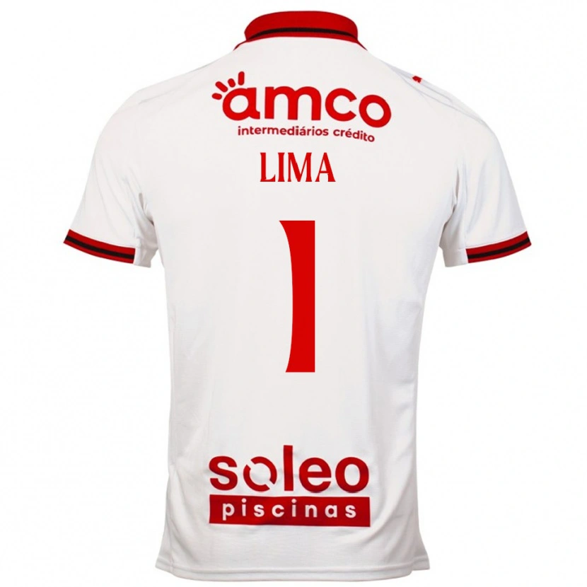 Danxen Kinderen Aline Lima #1 Wit Rood Uitshirt Uittenue 2025/26 T-Shirt