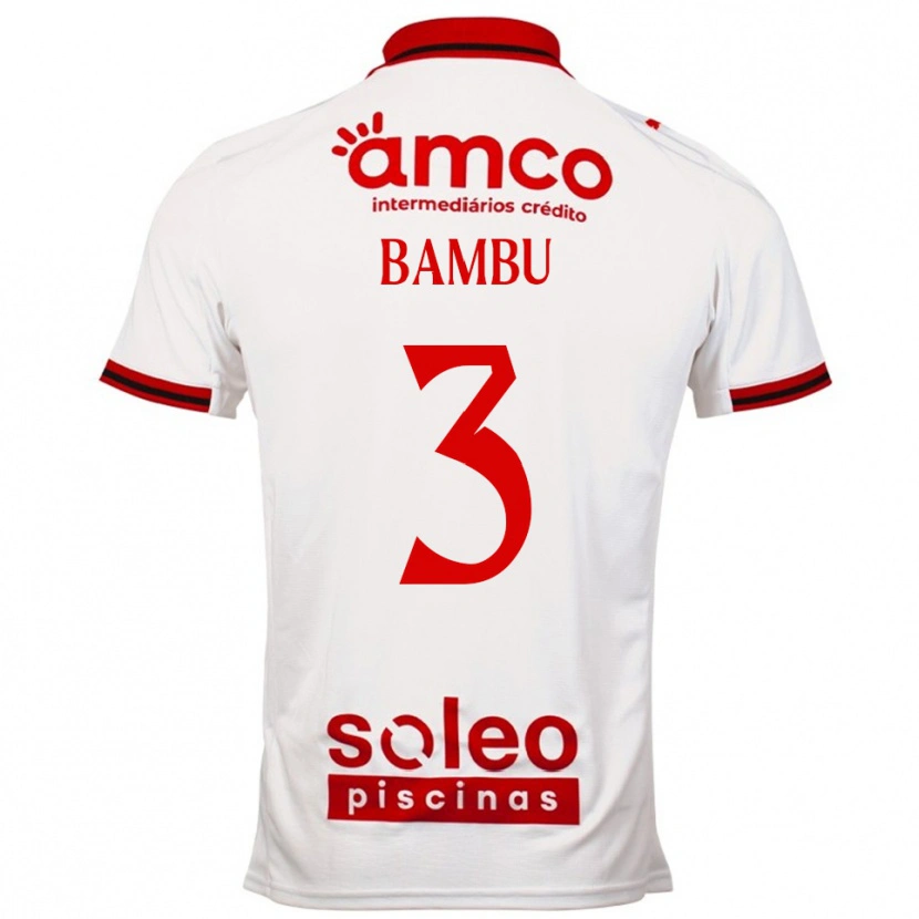 Danxen Kinderen Robson Bambu #3 Wit Rood Uitshirt Uittenue 2025/26 T-Shirt