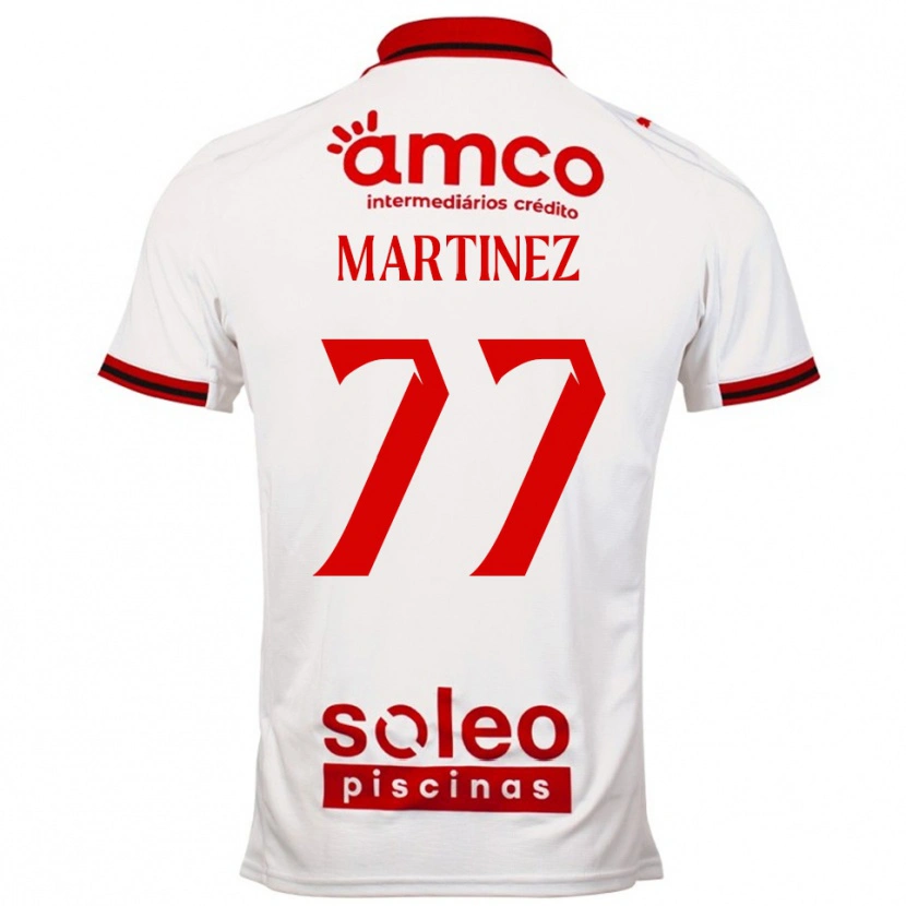 Danxen Kinderen Gabri Martínez #77 Wit Rood Uitshirt Uittenue 2025/26 T-Shirt