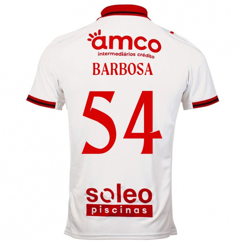 Danxen Kinderen Gui Barbosa #54 Wit Rood Uitshirt Uittenue 2025/26 T-Shirt