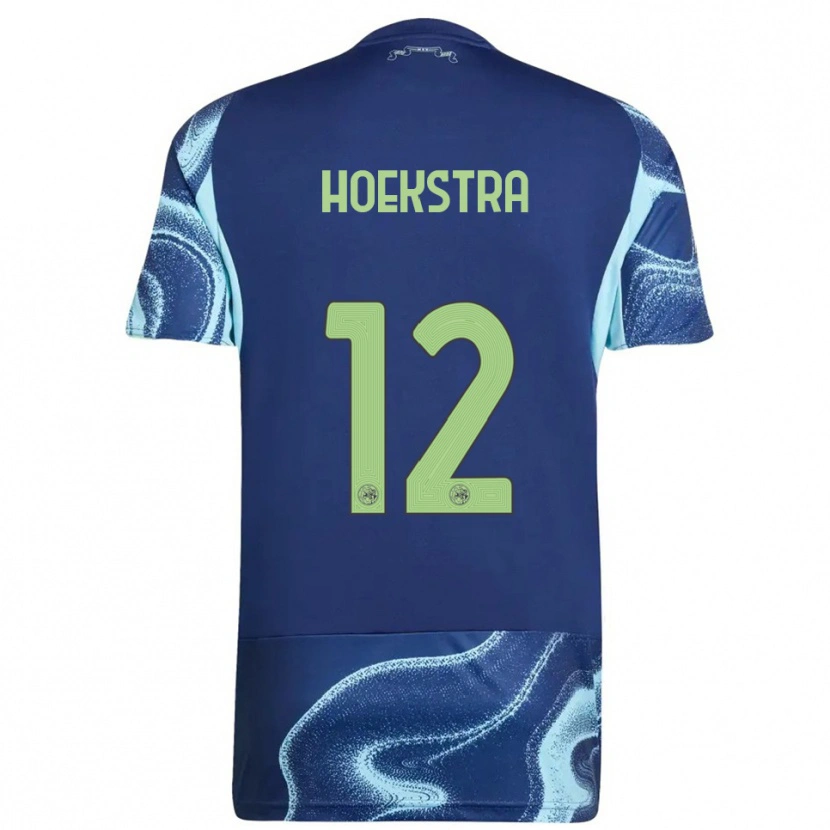 Danxen Kinderen Isabelle Hoekstra #12 Marineblauw Hemelsblauw Uitshirt Uittenue 2025/26 T-Shirt