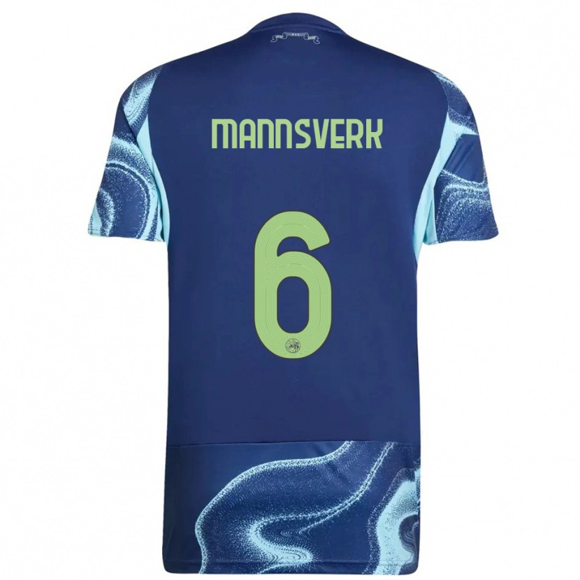 Danxen Kinderen Sivert Mannsverk #6 Marineblauw Hemelsblauw Uitshirt Uittenue 2025/26 T-Shirt
