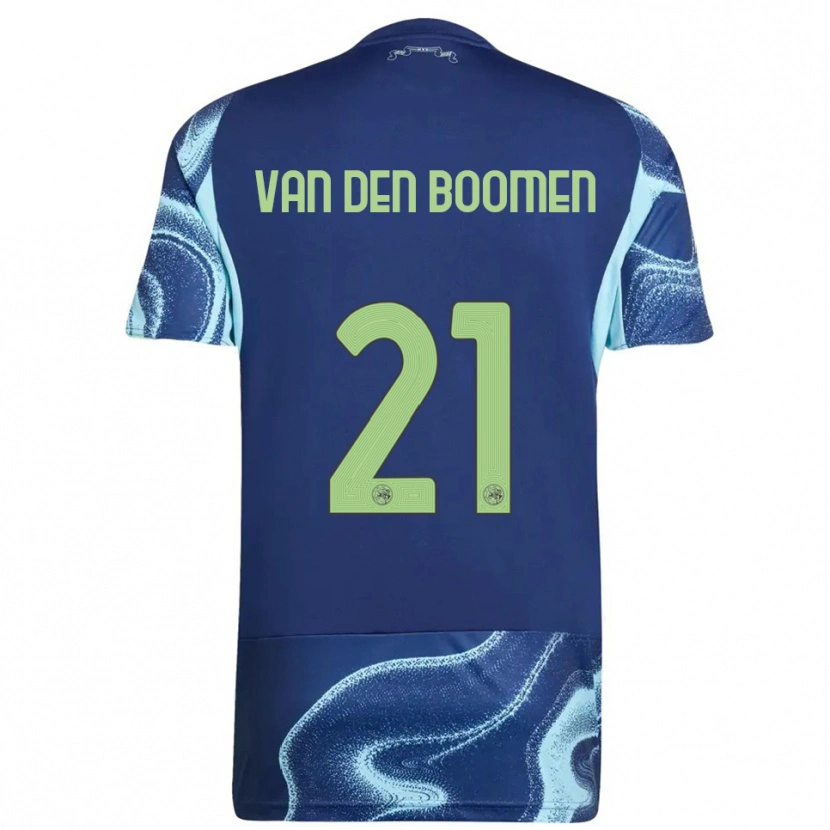 Danxen Kinderen Branco Van Den Boomen #21 Marineblauw Hemelsblauw Uitshirt Uittenue 2025/26 T-Shirt