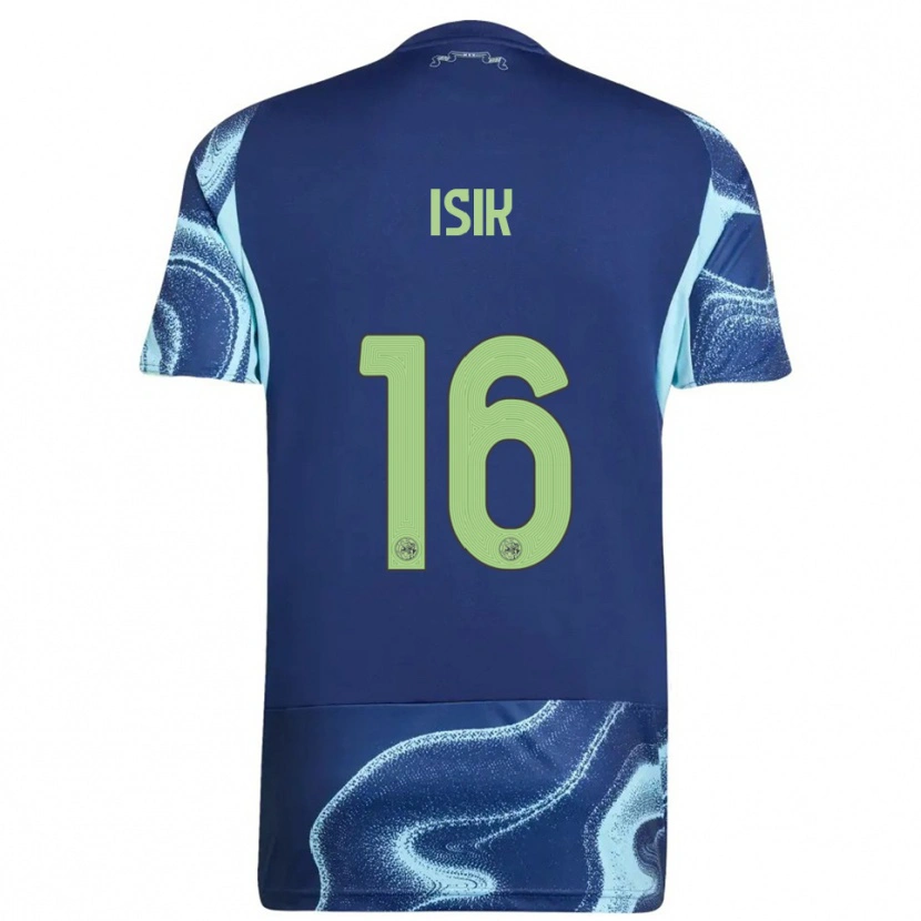 Danxen Kinderen Enes Işık #16 Marineblauw Hemelsblauw Uitshirt Uittenue 2025/26 T-Shirt