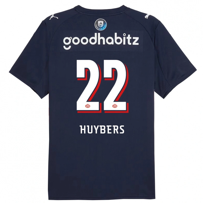 Danxen Kinderen Quinten Huybers #22 Marineblauw Wit Uitshirt Uittenue 2025/26 T-Shirt