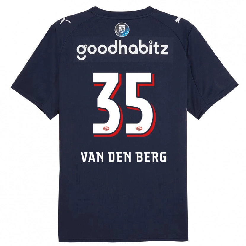 Danxen Kinderen Joel Van Den Berg #35 Marineblauw Wit Uitshirt Uittenue 2025/26 T-Shirt