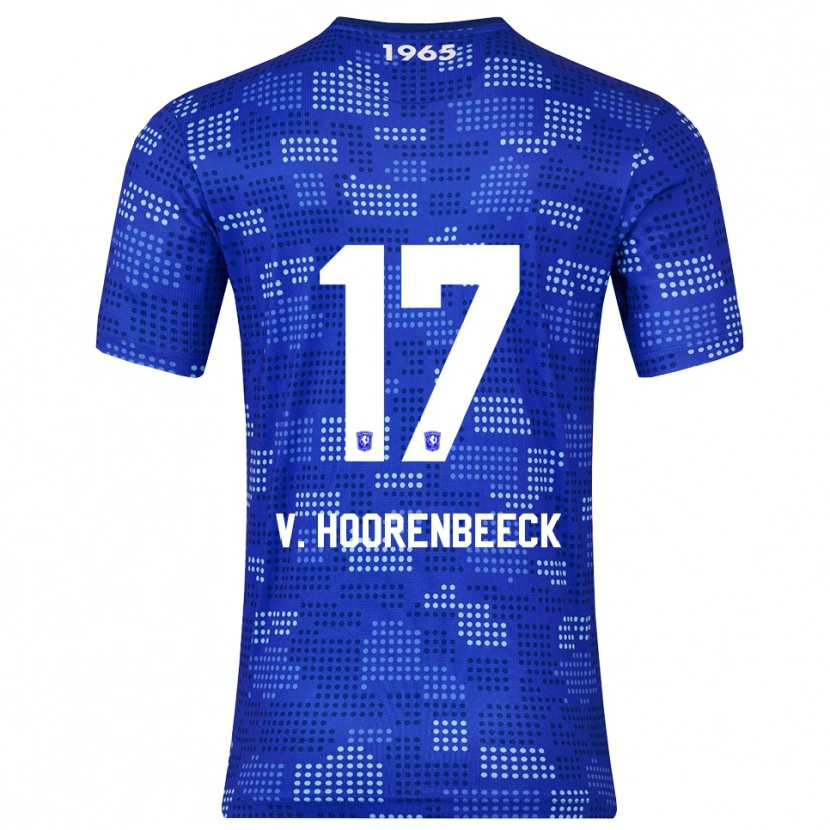 Danxen Kinderen Alec Van Hoorenbeeck #17 Blauw Hemelsblauw Uitshirt Uittenue 2025/26 T-Shirt