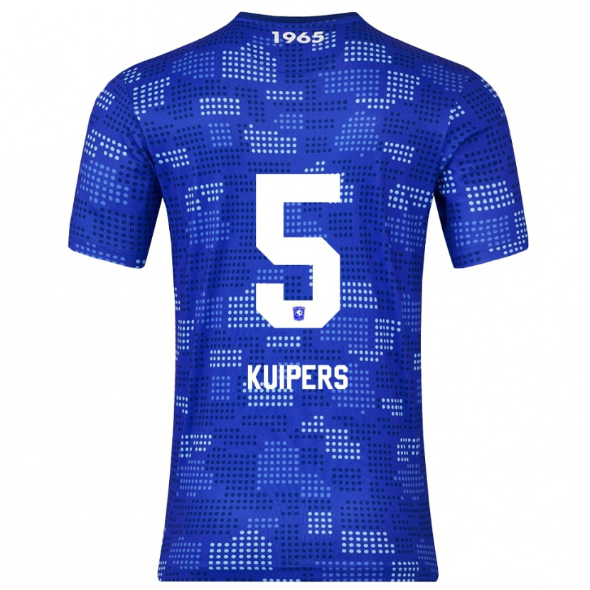 Danxen Kinderen Bas Kuipers #5 Blauw Hemelsblauw Uitshirt Uittenue 2025/26 T-Shirt