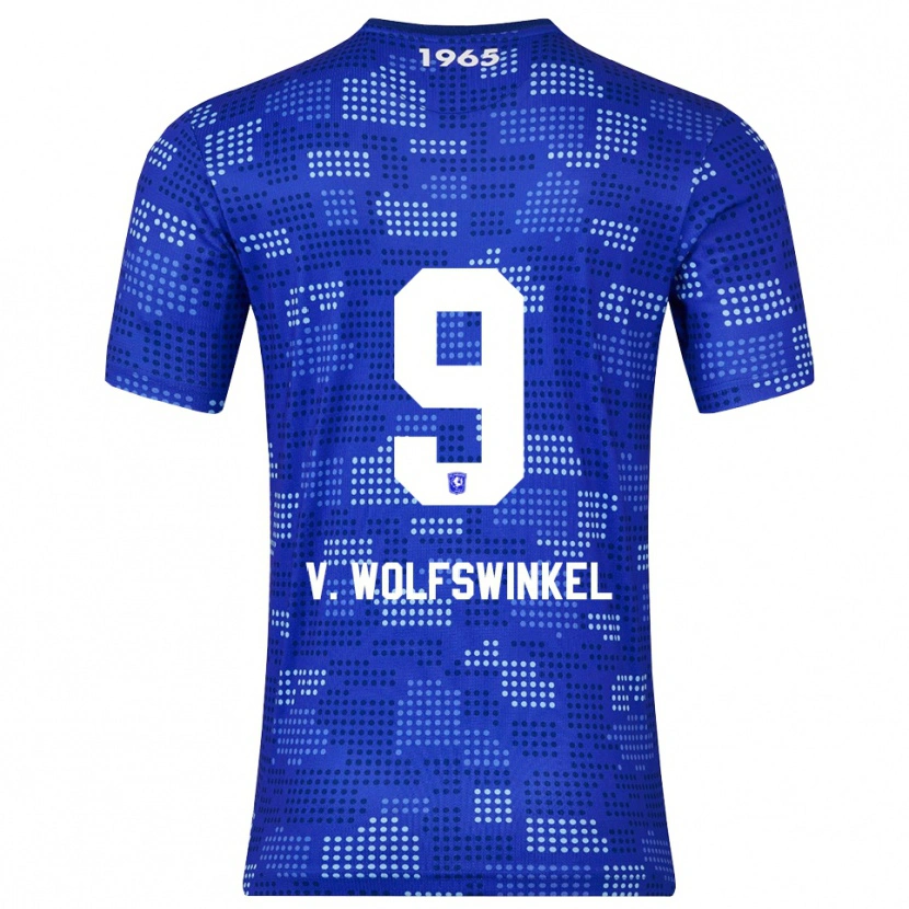 Danxen Kinderen Ricky Van Wolfswinkel #9 Blauw Hemelsblauw Uitshirt Uittenue 2025/26 T-Shirt