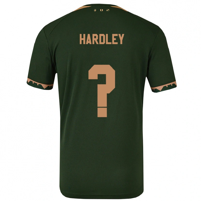 Danxen Kinderen Björn Hardley #0 Groen Goud Uitshirt Uittenue 2025/26 T-Shirt