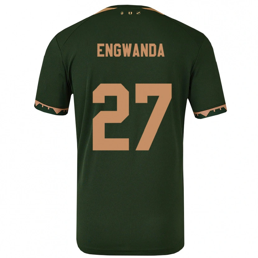 Danxen Kinderen Alonzo Engwanda #27 Groen Goud Uitshirt Uittenue 2025/26 T-Shirt