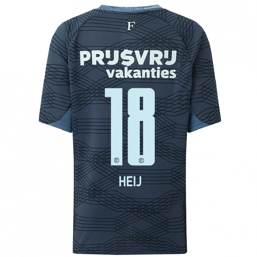 Danxen Kinderen Lucy Heij #18 Zwart Grijs Uitshirt Uittenue 2025/26 T-Shirt