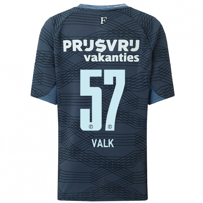 Danxen Kinderen Sem Valk #57 Zwart Grijs Uitshirt Uittenue 2025/26 T-Shirt