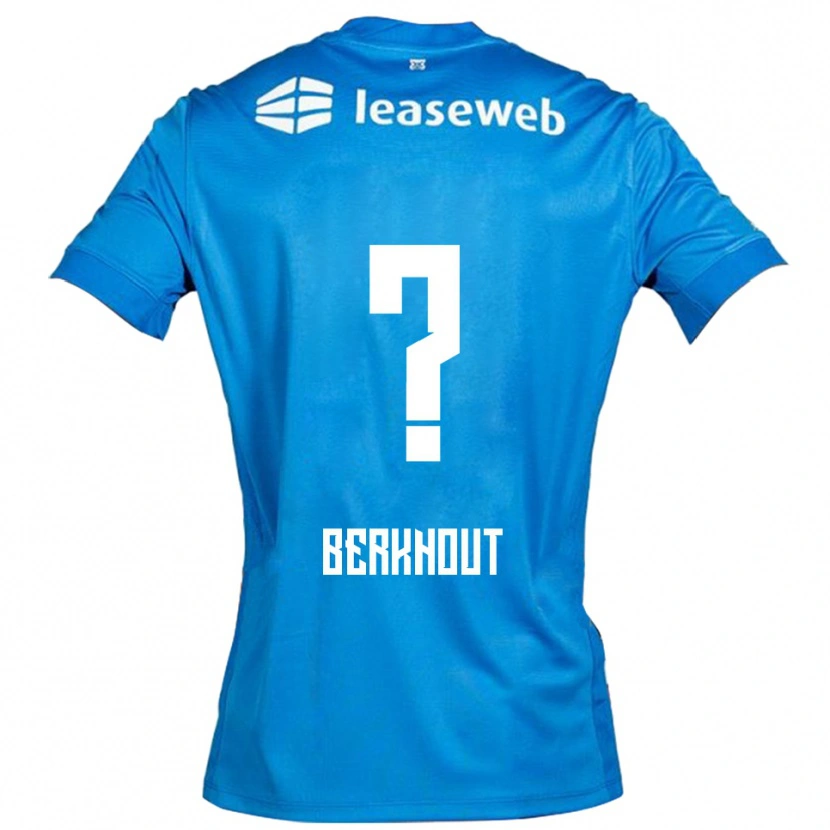 Danxen Kinderen Jorn Berkhout #0 Blauw Wit Uitshirt Uittenue 2025/26 T-Shirt