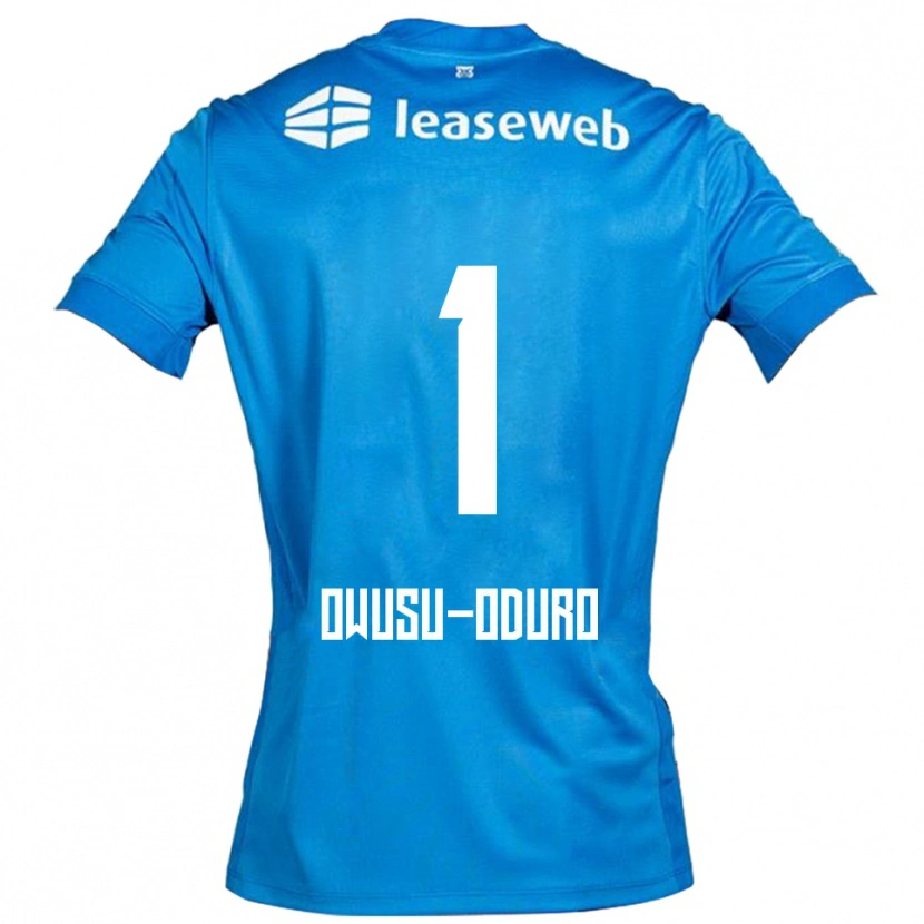 Danxen Kinderen Rome Jayden Owusu-Oduro #1 Blauw Wit Uitshirt Uittenue 2025/26 T-Shirt
