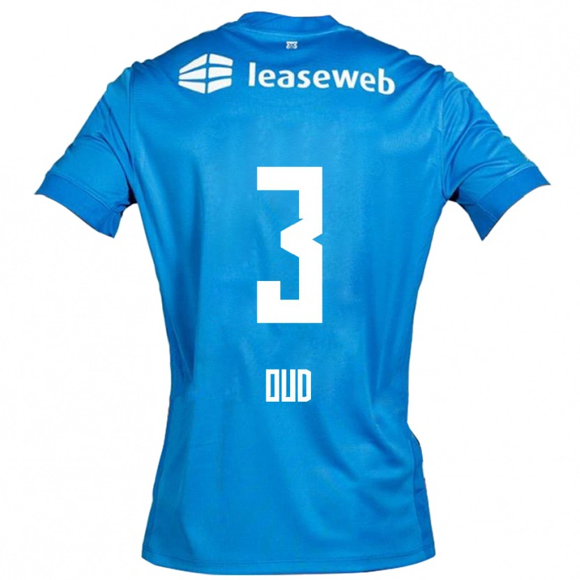 Danxen Kinderen Joeri Oud #3 Blauw Wit Uitshirt Uittenue 2025/26 T-Shirt
