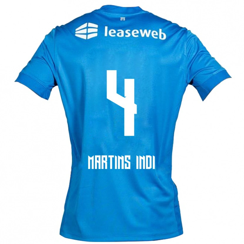Danxen Kinderen Bruno Martins Indi #4 Blauw Wit Uitshirt Uittenue 2025/26 T-Shirt