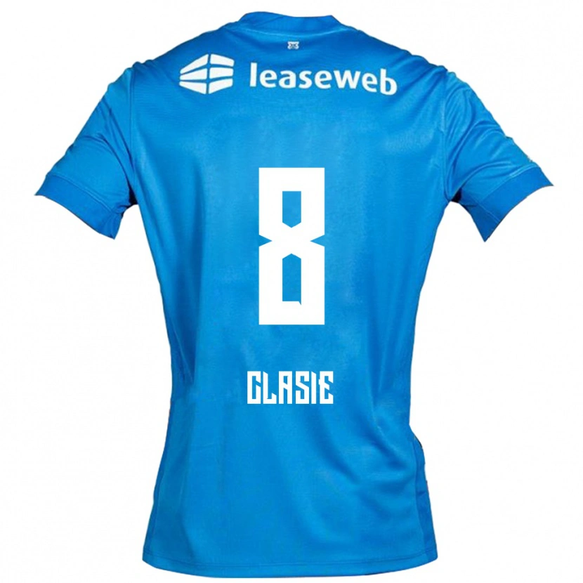 Danxen Kinderen Jordy Clasie #8 Blauw Wit Uitshirt Uittenue 2025/26 T-Shirt