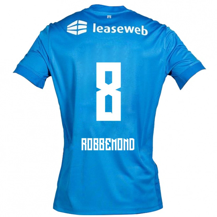Danxen Kinderen Rio Robbemond #8 Blauw Wit Uitshirt Uittenue 2025/26 T-Shirt