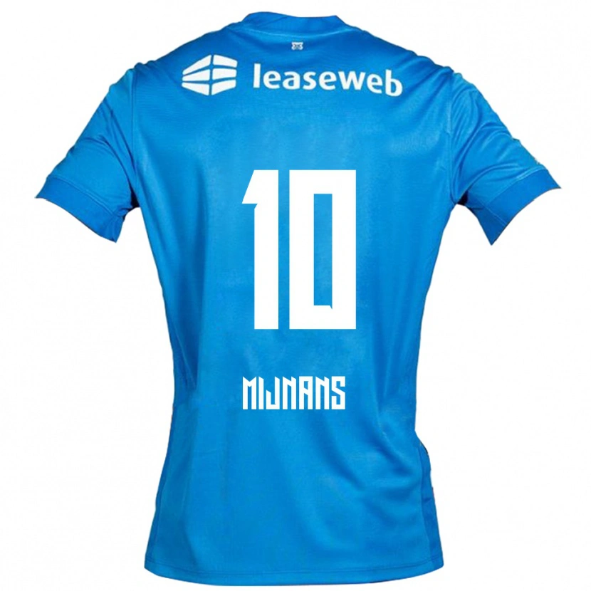 Danxen Kinderen Sven Mijnans #10 Blauw Wit Uitshirt Uittenue 2025/26 T-Shirt