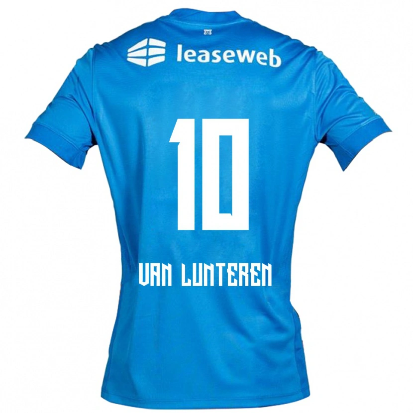 Danxen Kinderen Desiree Van Lunteren #10 Blauw Wit Uitshirt Uittenue 2025/26 T-Shirt