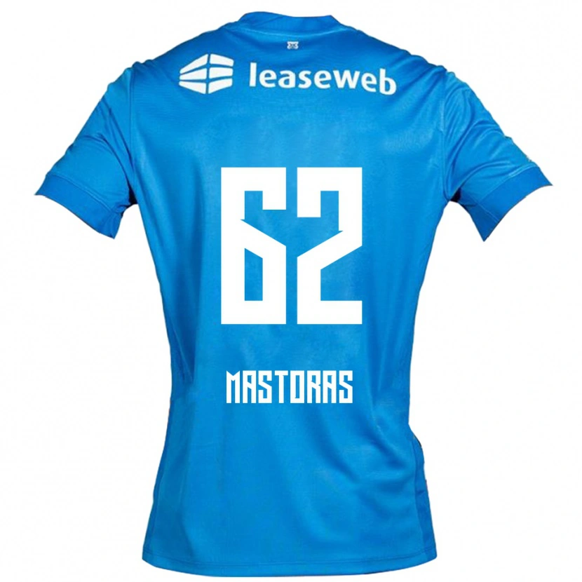 Danxen Kinderen Enoch Mastoras #62 Blauw Wit Uitshirt Uittenue 2025/26 T-Shirt