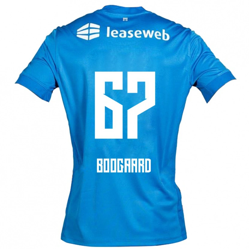 Danxen Kinderen Kasper Boogaard #67 Blauw Wit Uitshirt Uittenue 2025/26 T-Shirt