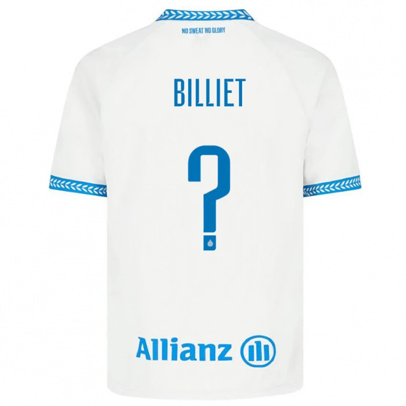Danxen Kinderen Jonah Billiet #0 Blauw Wit Uitshirt Uittenue 2025/26 T-Shirt