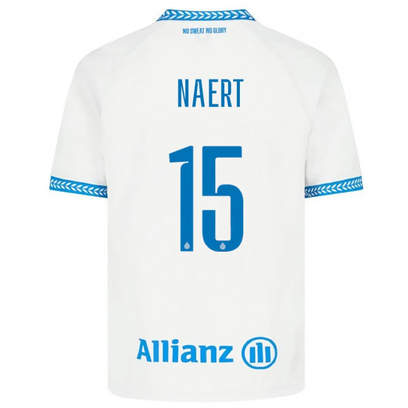 Danxen Kinderen Stan Naert #15 Blauw Wit Uitshirt Uittenue 2025/26 T-Shirt
