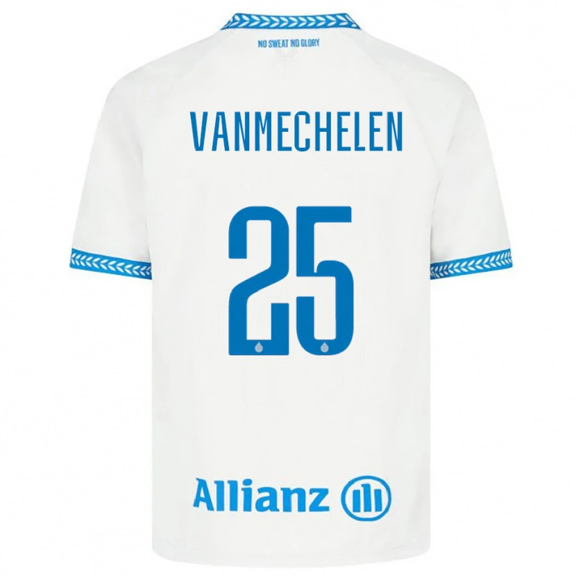Danxen Kinderen Davinia Vanmechelen #25 Blauw Wit Uitshirt Uittenue 2025/26 T-Shirt