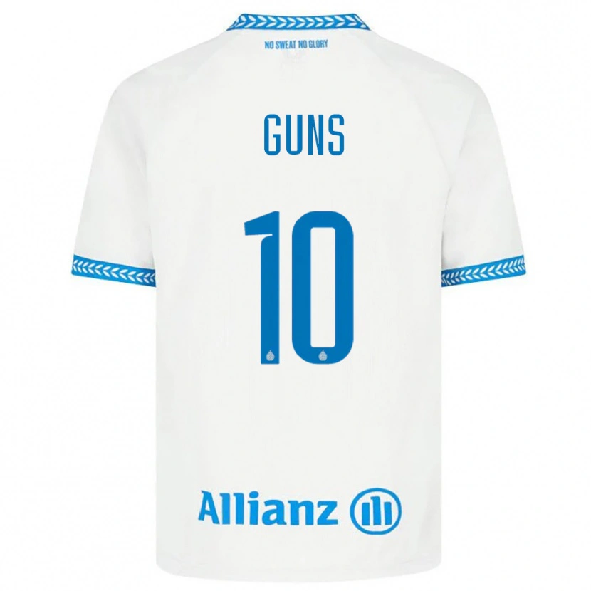 Danxen Kinderen Celien Guns #10 Blauw Wit Uitshirt Uittenue 2025/26 T-Shirt