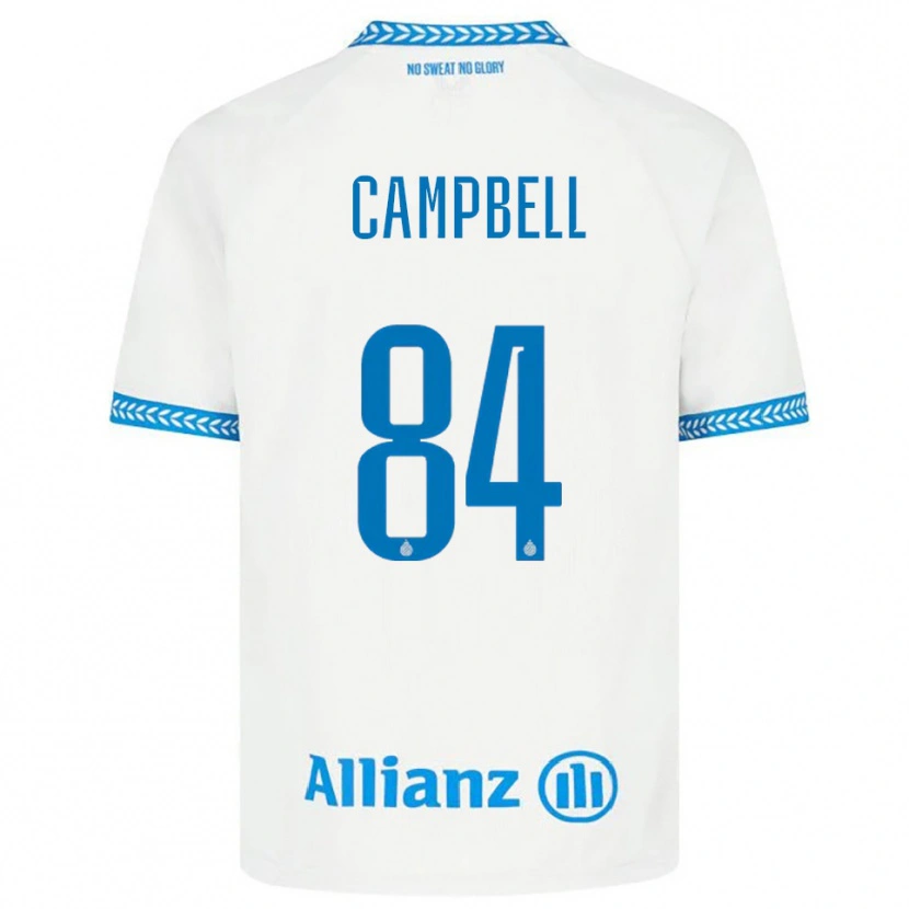 Danxen Kinderen Shandre Campbell #84 Blauw Wit Uitshirt Uittenue 2025/26 T-Shirt