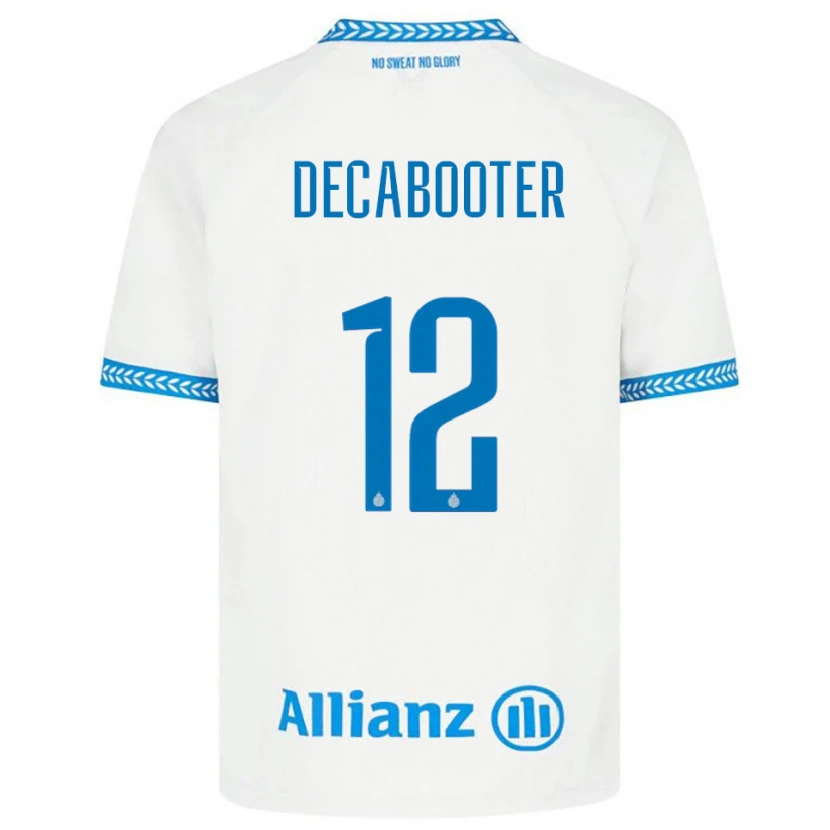 Danxen Kinderen Marith Decabooter #12 Blauw Wit Uitshirt Uittenue 2025/26 T-Shirt
