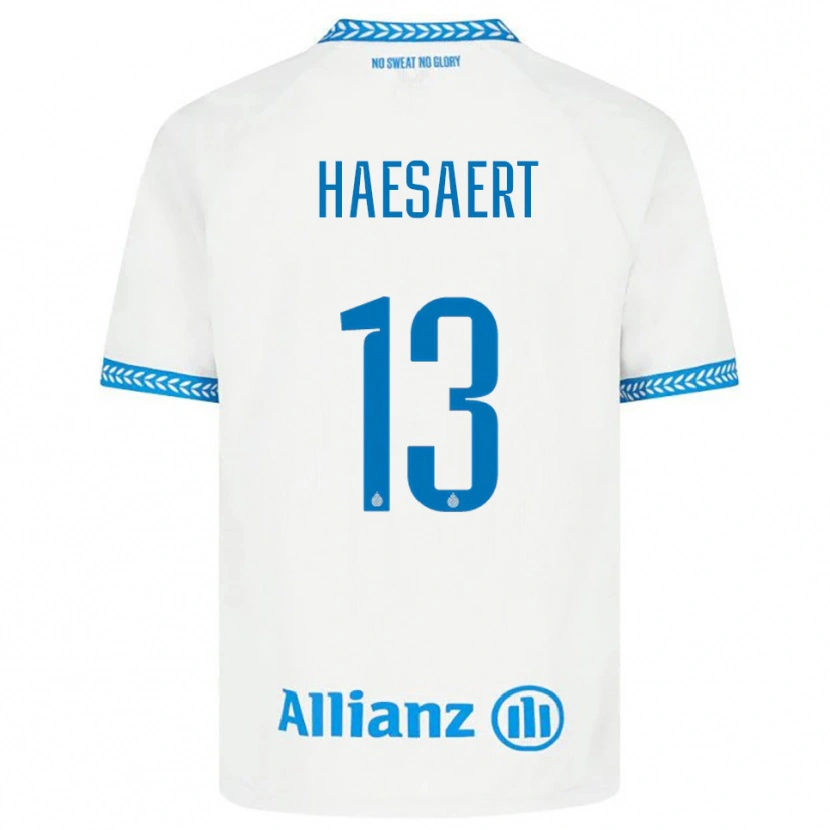 Danxen Kinderen Mateo Haesaert #13 Blauw Wit Uitshirt Uittenue 2025/26 T-Shirt