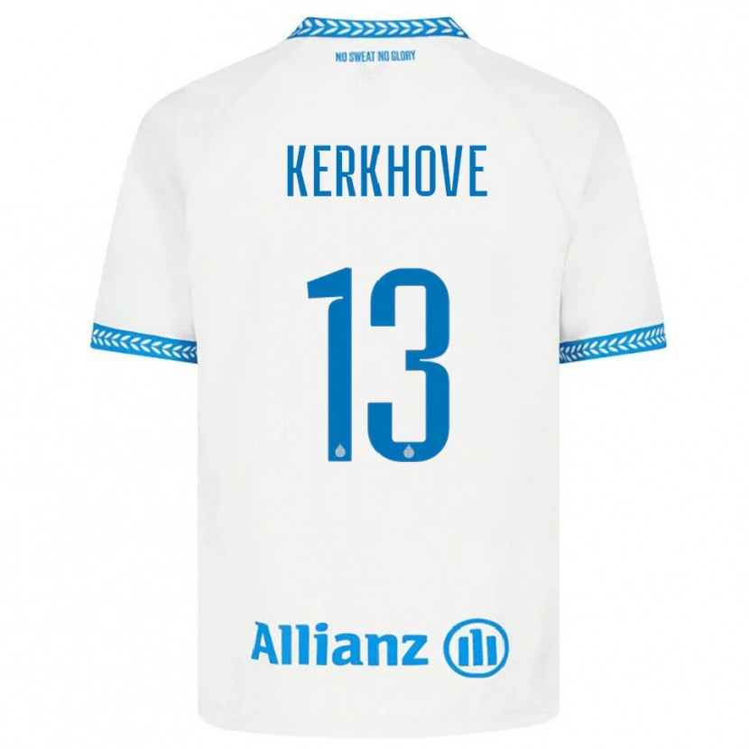 Danxen Kinderen Angel Kerkhove #13 Blauw Wit Uitshirt Uittenue 2025/26 T-Shirt