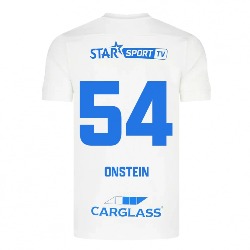 Danxen Kinderen Juwensley Onstein #54 Wit Blauw Uitshirt Uittenue 2025/26 T-Shirt
