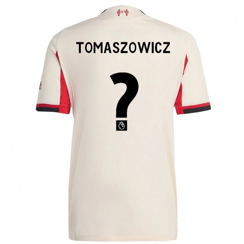 Danxen Kinderen Aiden Tomaszowicz #0 Wit Zwart Uitshirt Uittenue 2025/26 T-Shirt